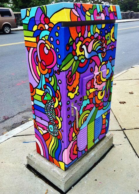 bellaire pena electrical box houston paint|Painted Utility Box Public Art/Mural .